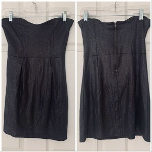 French connection strapless glitter sparkle dress